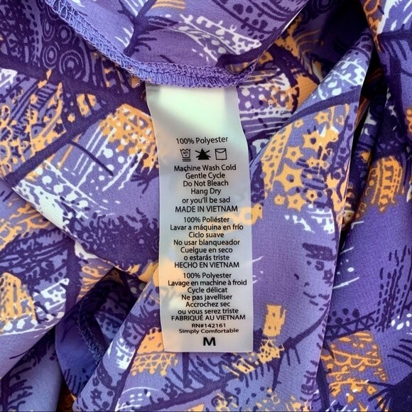 NWT LuLaRoe Joy Vest Duster Cover Up Feathers Colorful Boho Print Medium - Picture 8 of 8